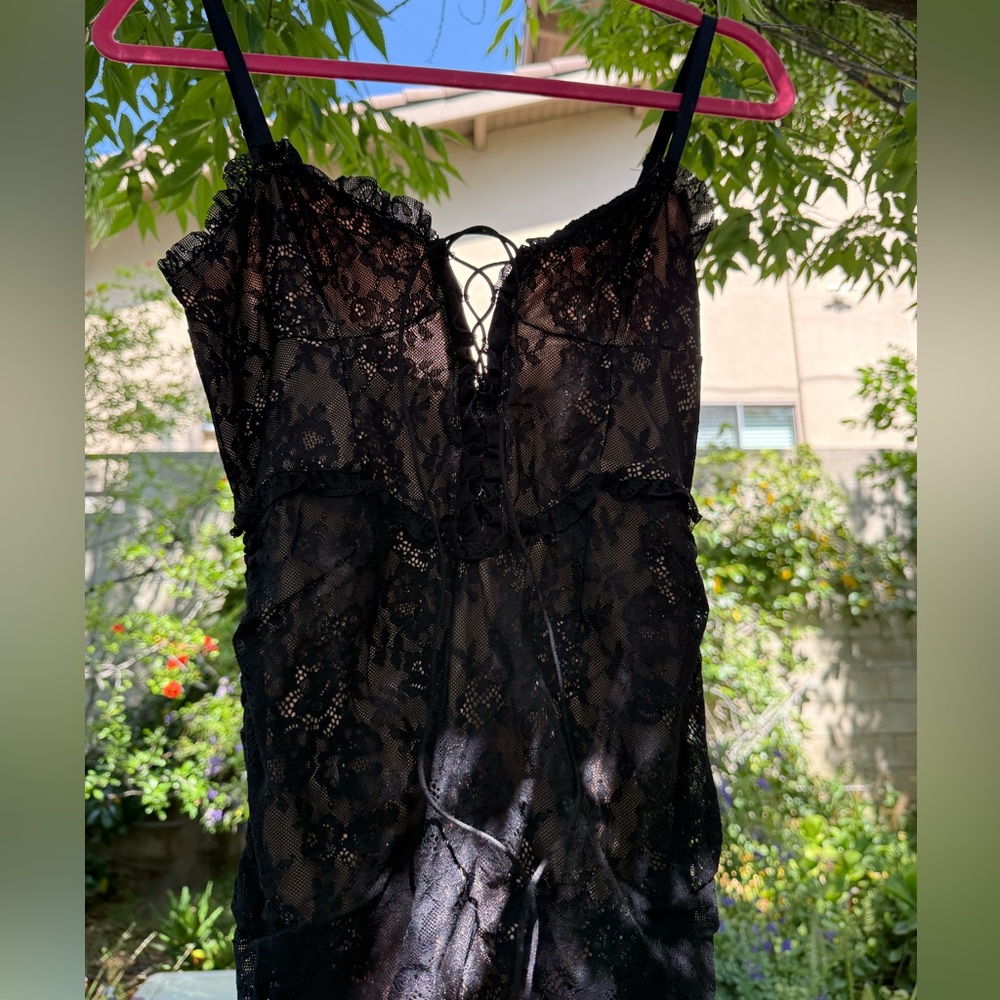 Sheer Black Lace Dress-SEXY WITCH/VAMPIRE DRESS - Picture 5 of 8